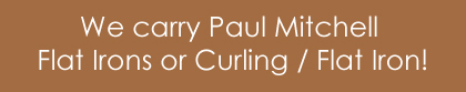 color - Franklin, MA - Hair Mania - We carry Paul Mitchell Flat Irons or Curling / Flat Irons
